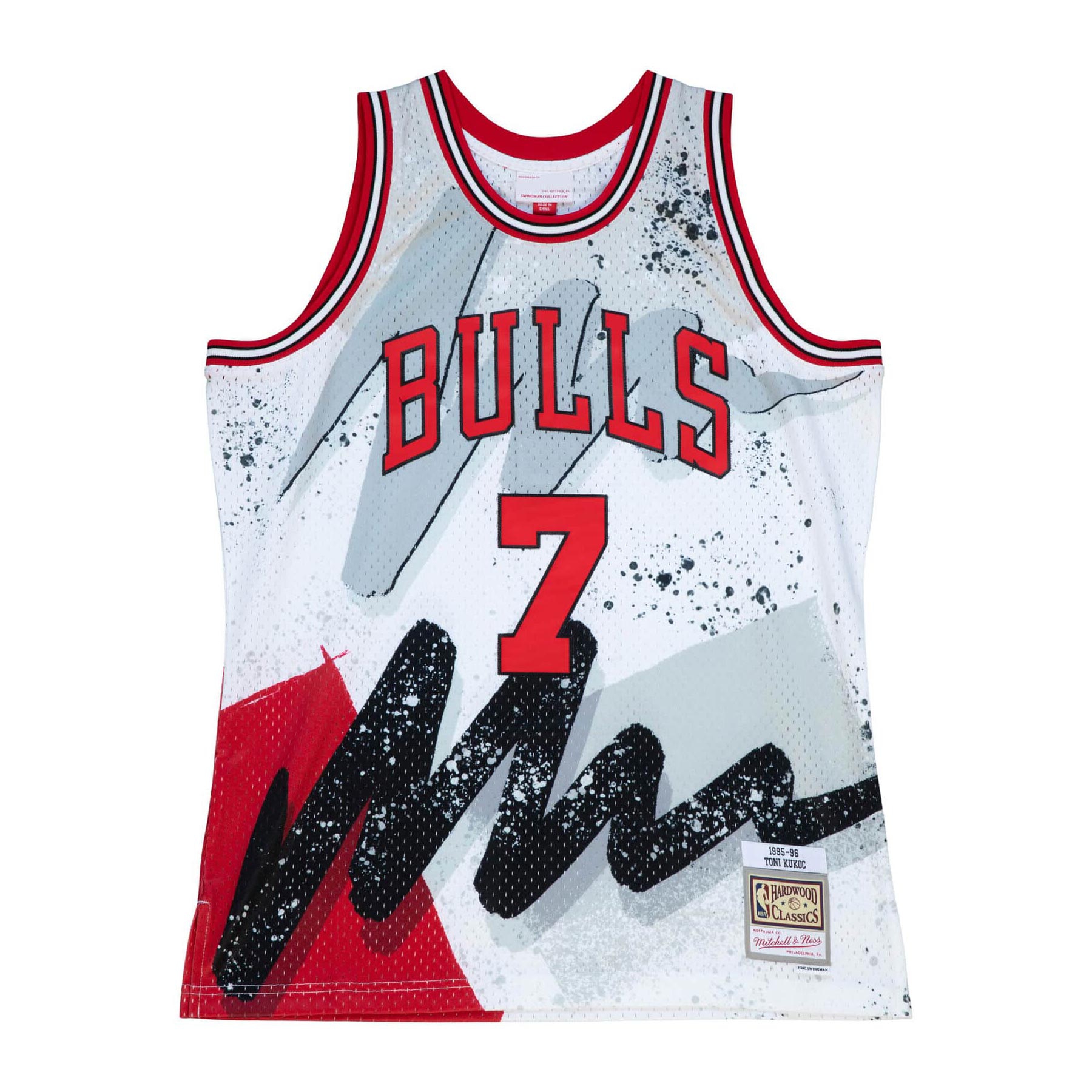 Toni Kukoč #7 Chicago Bulls Hyper Hoops Mitchell & Ness Swingman NBA Jersey