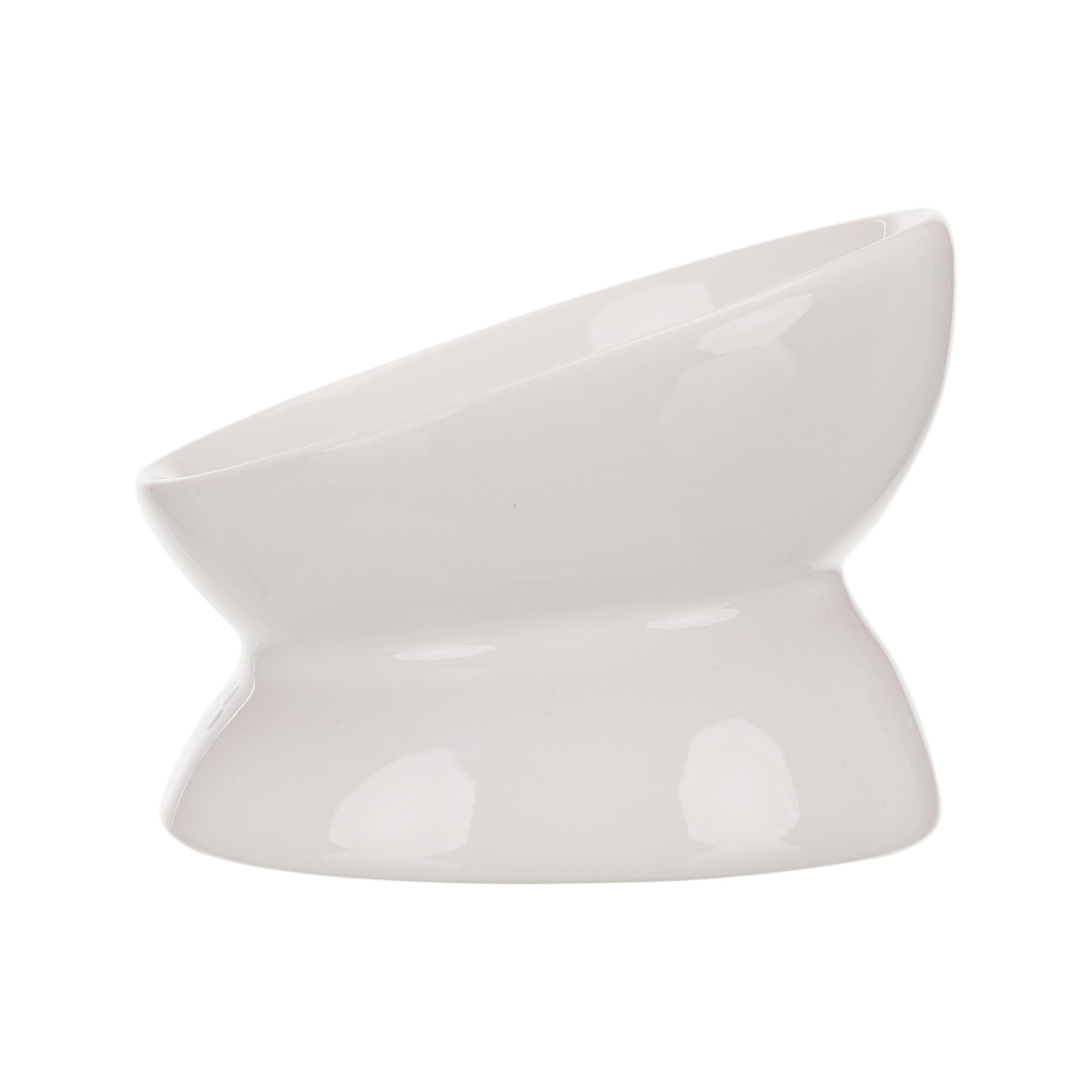 Trixie Ergonomic Food and Water Bowl - White - 13 cm