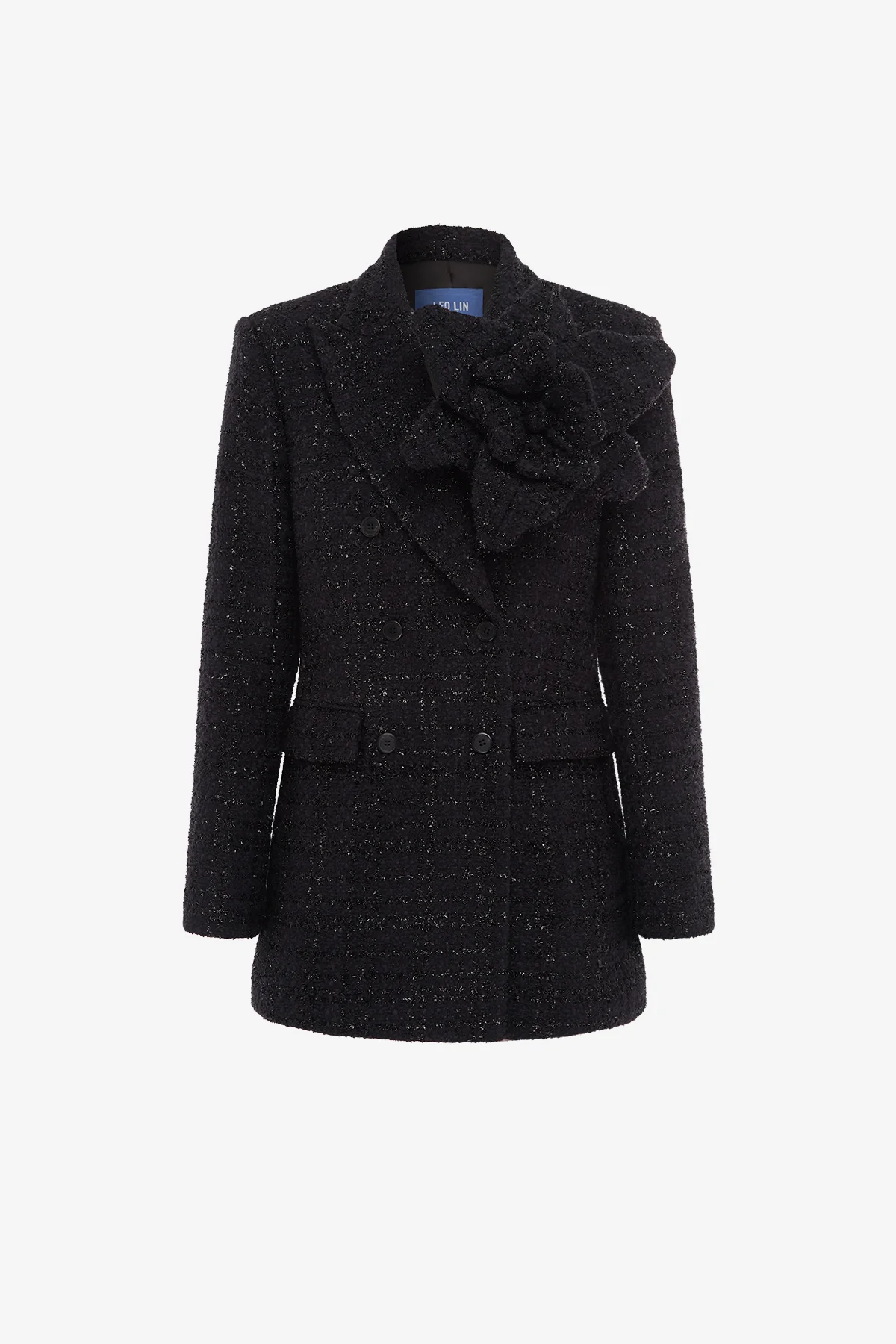Jazlyn Tweed Blazer - Ebony