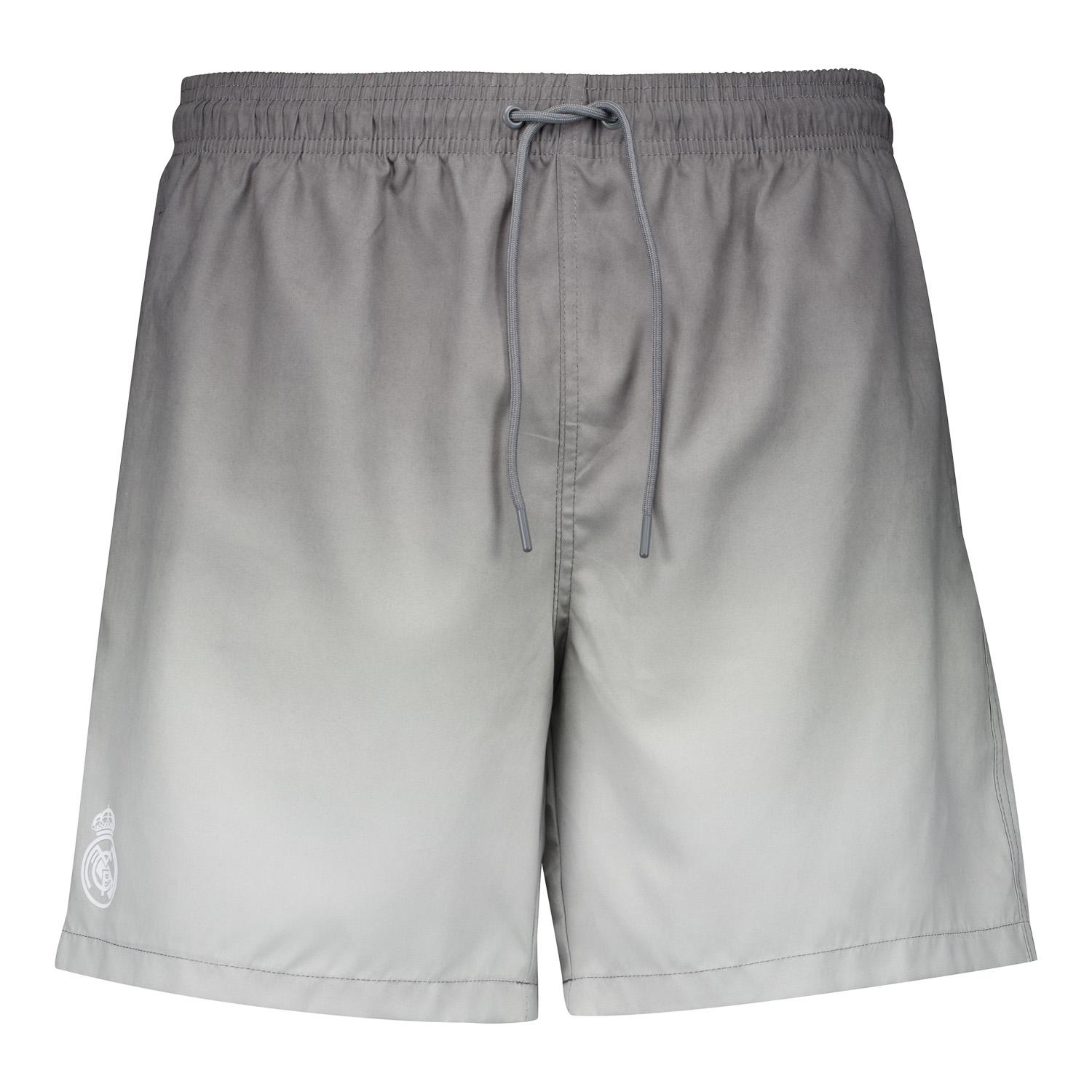Mens Real Madrid Degrade Grey Swimshorts