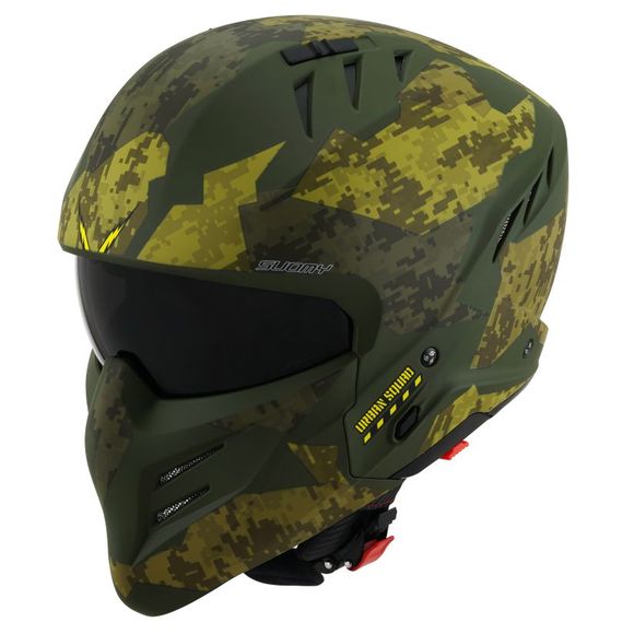 Suomy Armor jet helmet - URBAN Squad Camouflage - GreenRef: SU0395