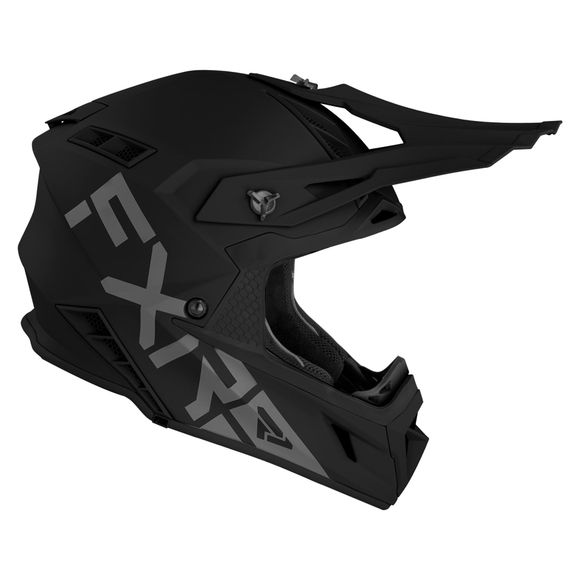 FXR HELIUM PRIME BLACK 2021 cross helmet - BlackRef: FXR0053