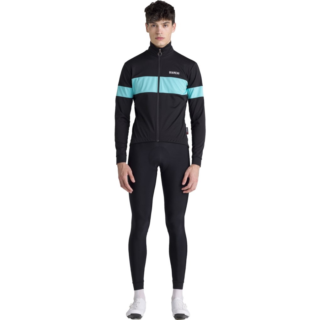 Santini Bianchi Milano Race Winter Jacket Men BI50775RACE - black NE