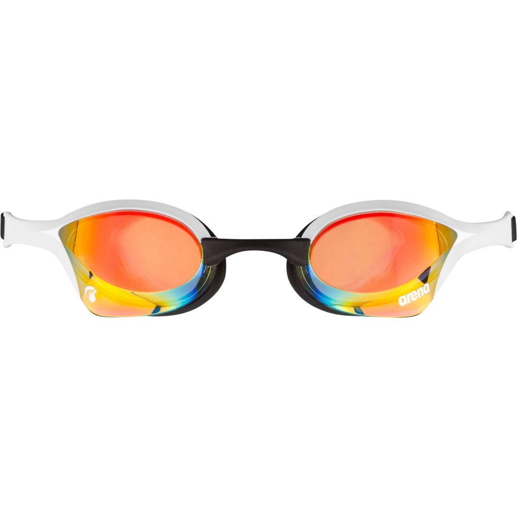 arena Cobra Ultra Swipe Mirror Swimming Goggles - Yellow Copper/White