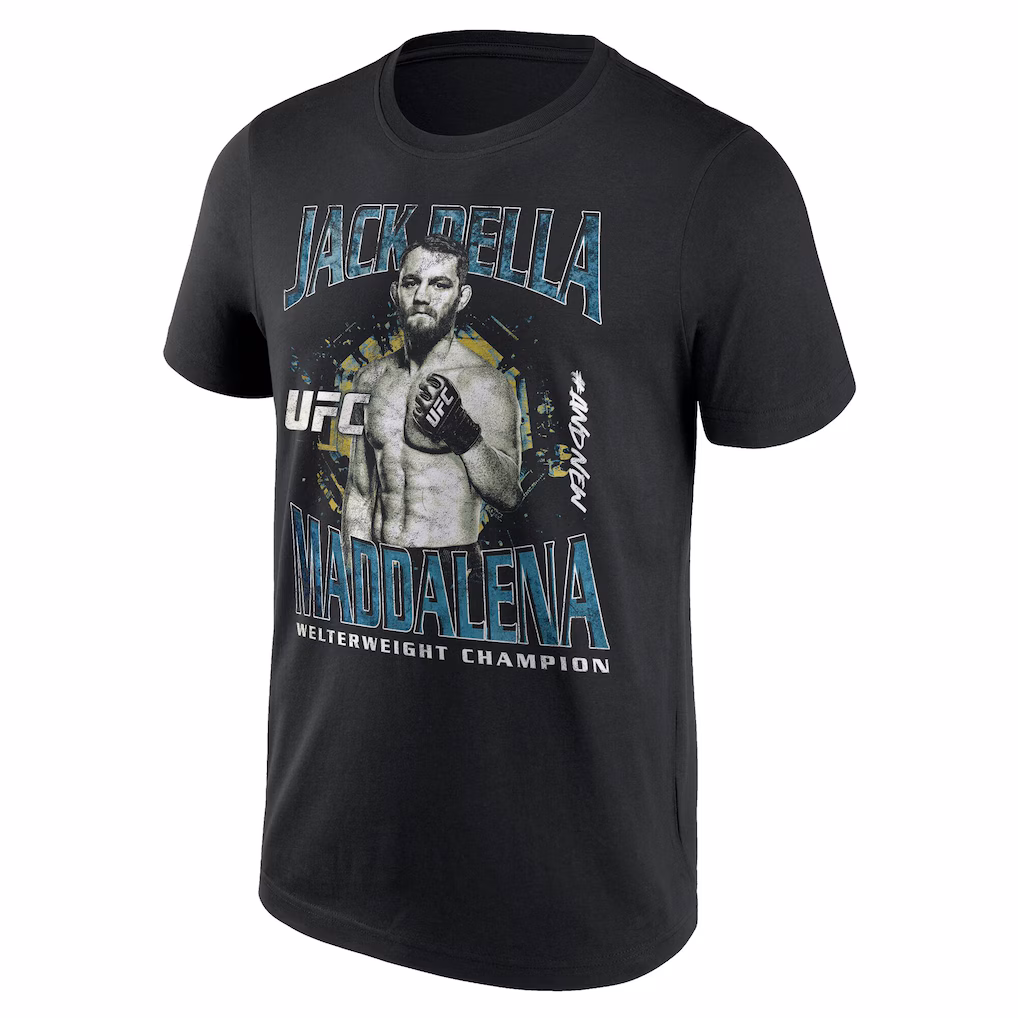 UFC 315 Welterweight Champion Jack Della Maddalena T-Shirt - Black - Mens