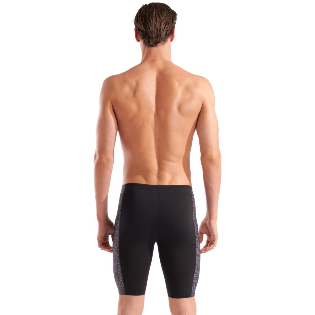 arena Performance Snakeskin Swim Jammer Men - Black-Team Black
