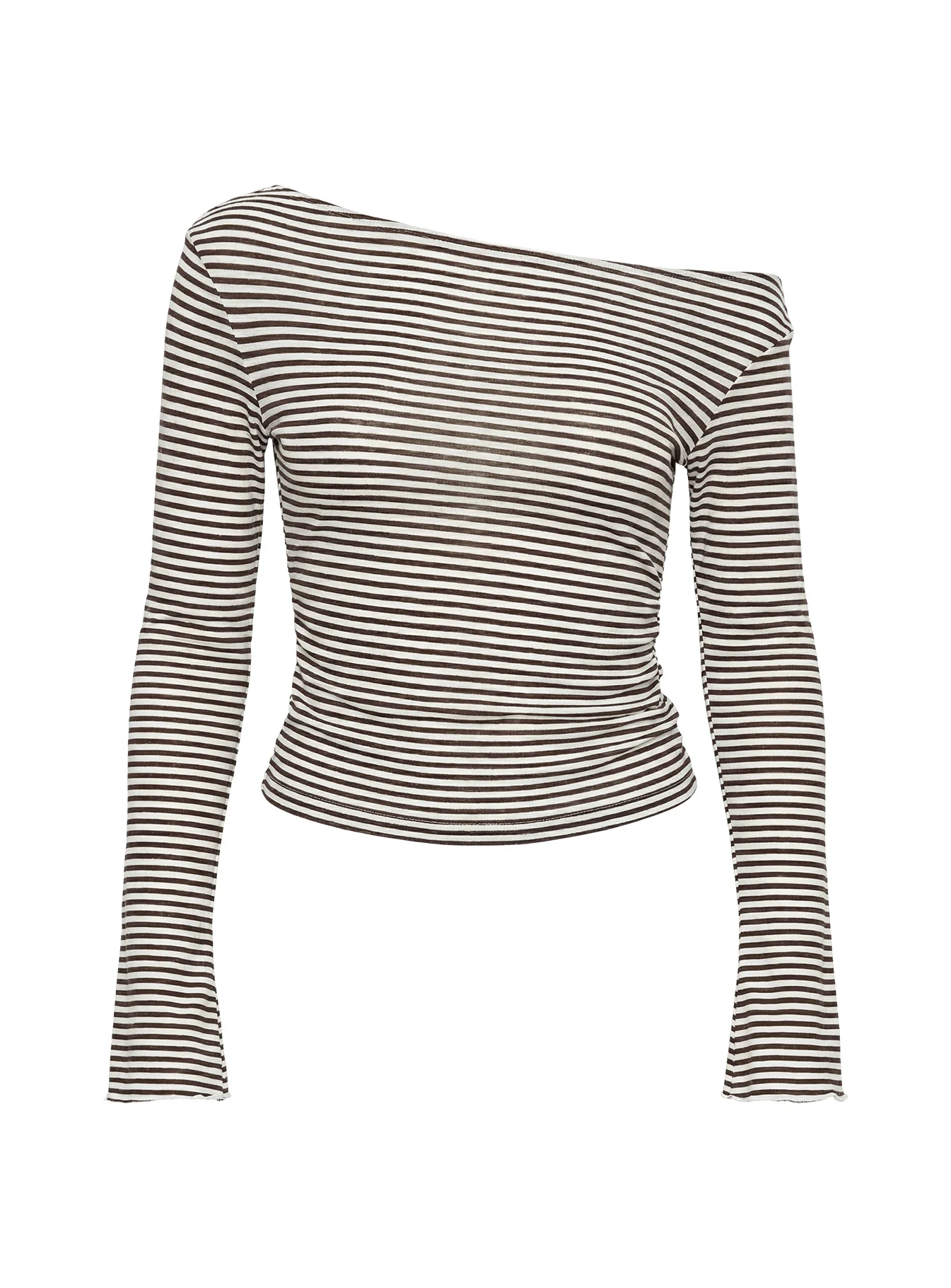 Synergies Long Sleeve Top Brown / White Stripe