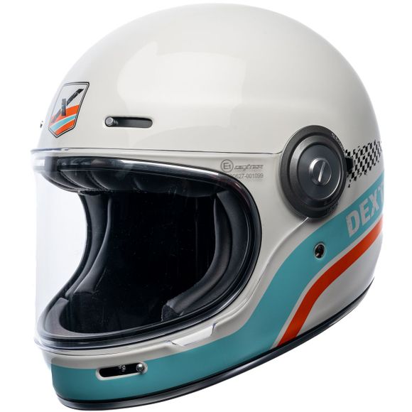 Casque intégral Dexter TANNEN OCTANE - Blanc / BleuRef : DX0674
