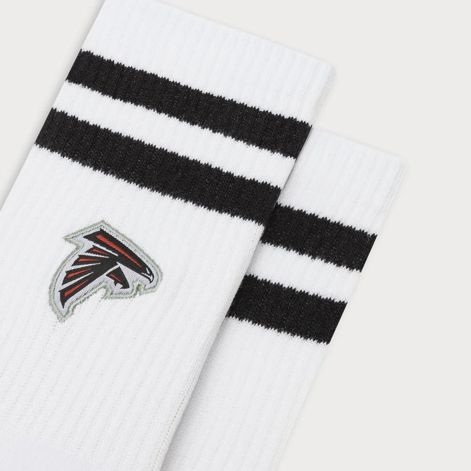 Atlanta Falcons L&L '90 Classics NFL Crew Socks White