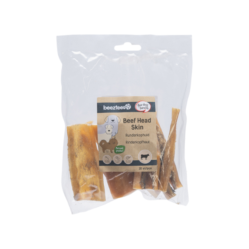 Beeztees Cow's Head Skin - 10 x 12cm - 300 g