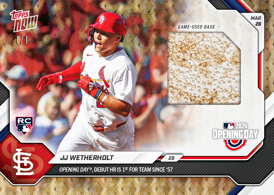 JJ Wetherholt - 2026 MLB Topps NOW® - Card 8 - PR: 11148
