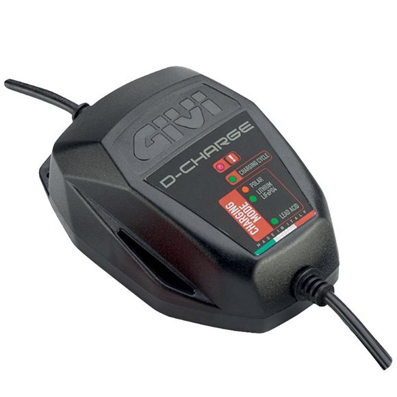 Givi S510 D-CHARGE Battery Charger (ACID-LITHIUM-LITHIUM ION) Universal - BlackRef: gi1660 / s510
