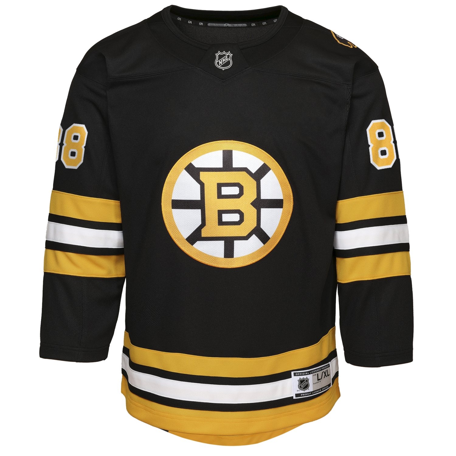 David Pastrnak #88 Boston Bruins Premier NHL Jersey Black (YOUTH)