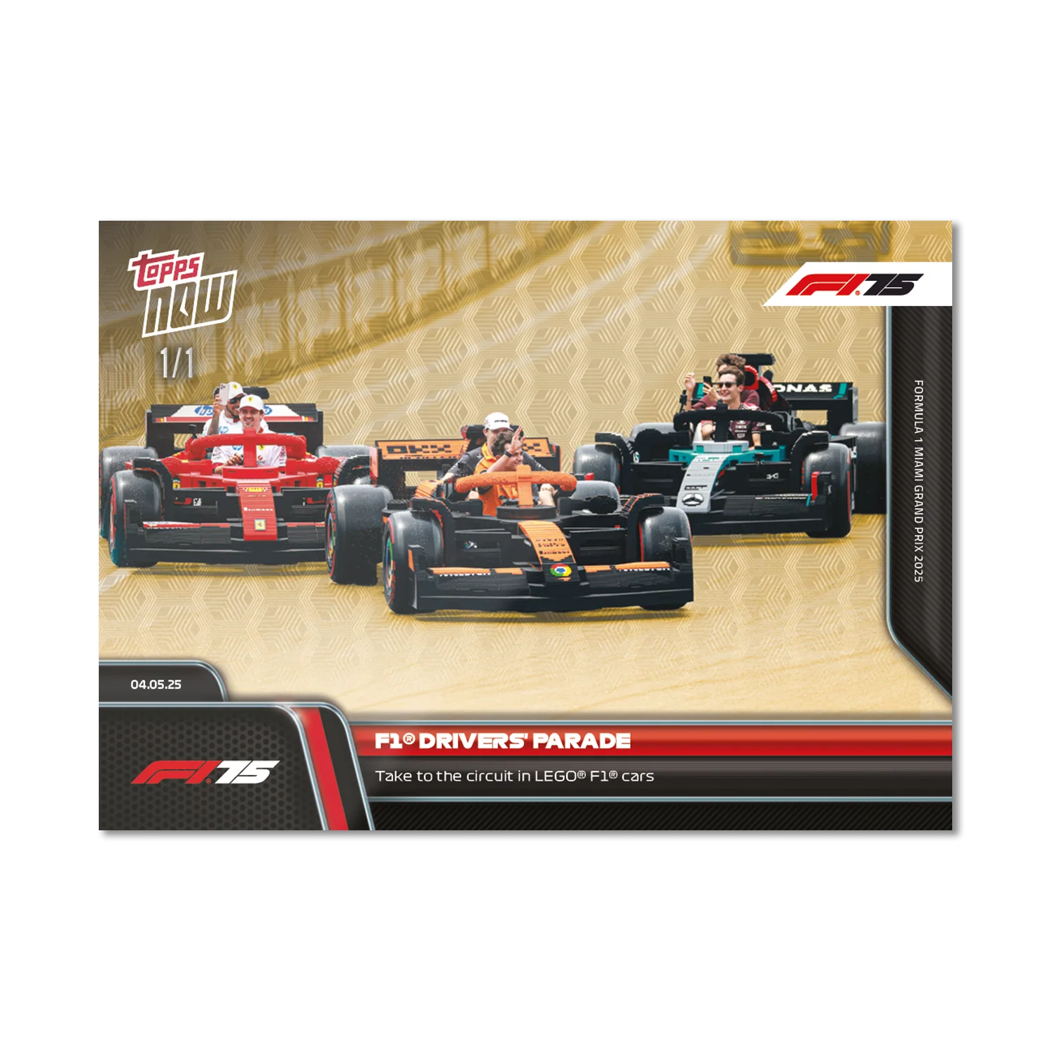F1® Drivers' Parade - 2025 Formula 1® Topps NOW® - Card 36