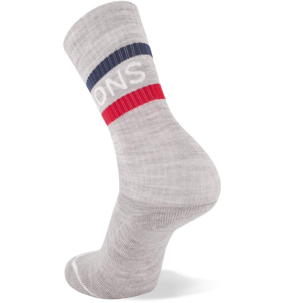Mons Royale Signature Crew Socks - college grey
