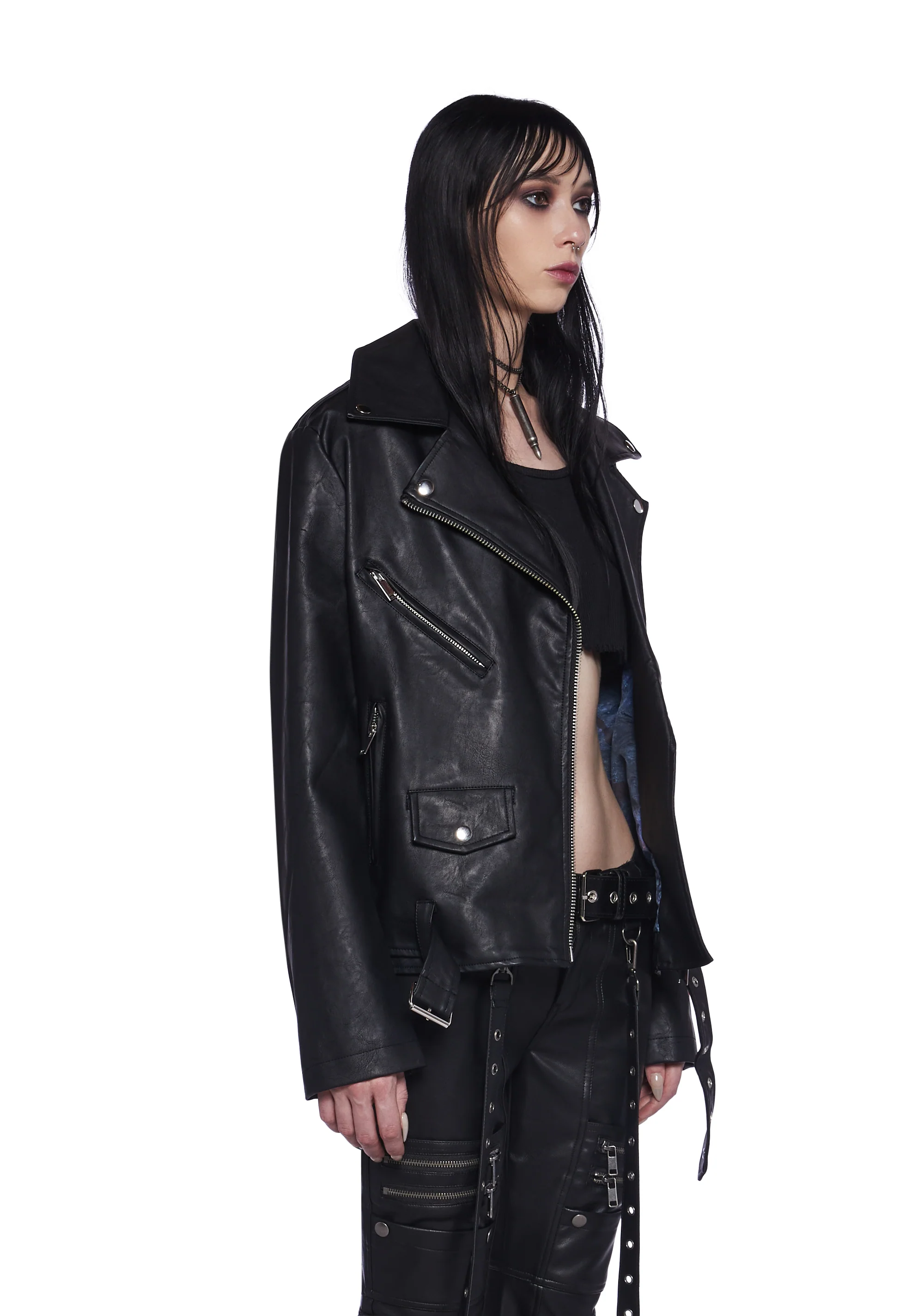 Vile Voorhees Oversized Moto Jacket