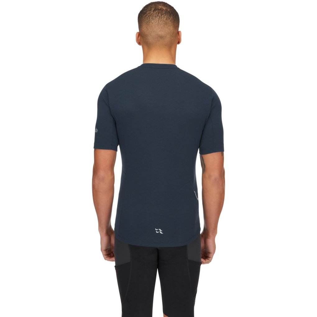 Rab Cinder Crimp Tee Men - tempest blue