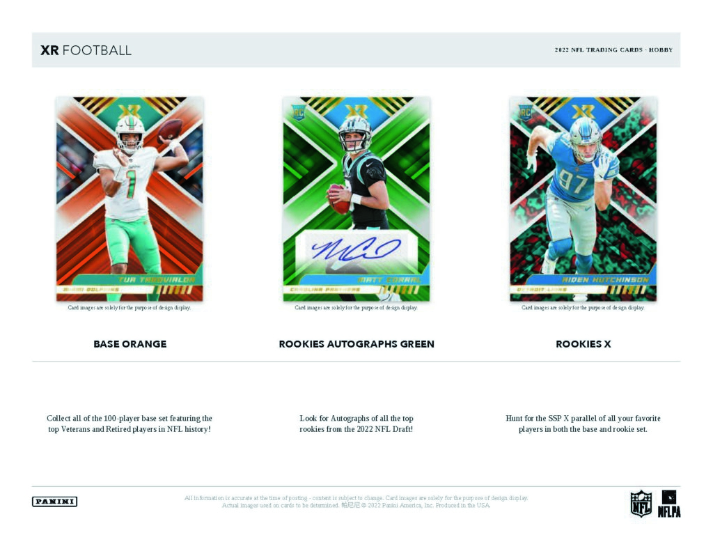 2022 Panini XR Football NFL Hobby Box