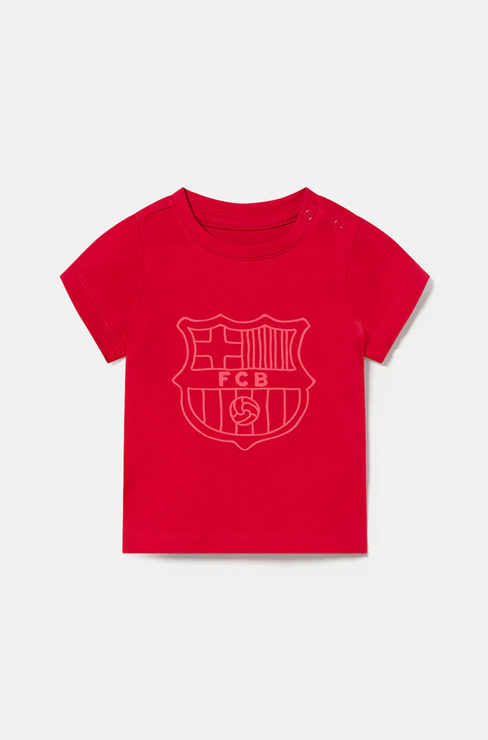 Barça raised shield t-shirt - Baby