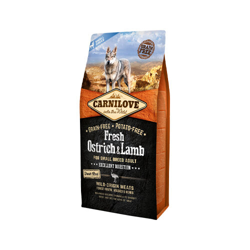 Carnilove Fresh - Ostrich & Lamb - Small Breed - 6kgr