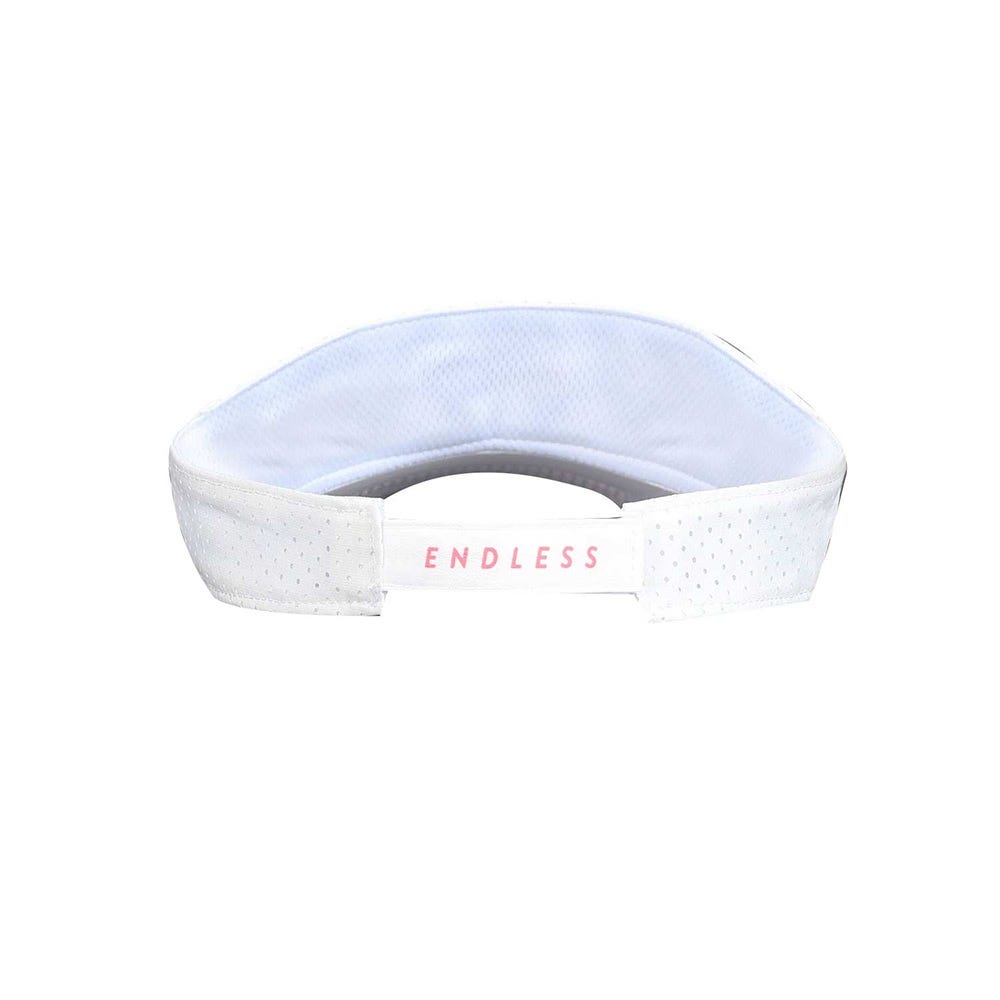WHITE ENDLESS ICON VISOR