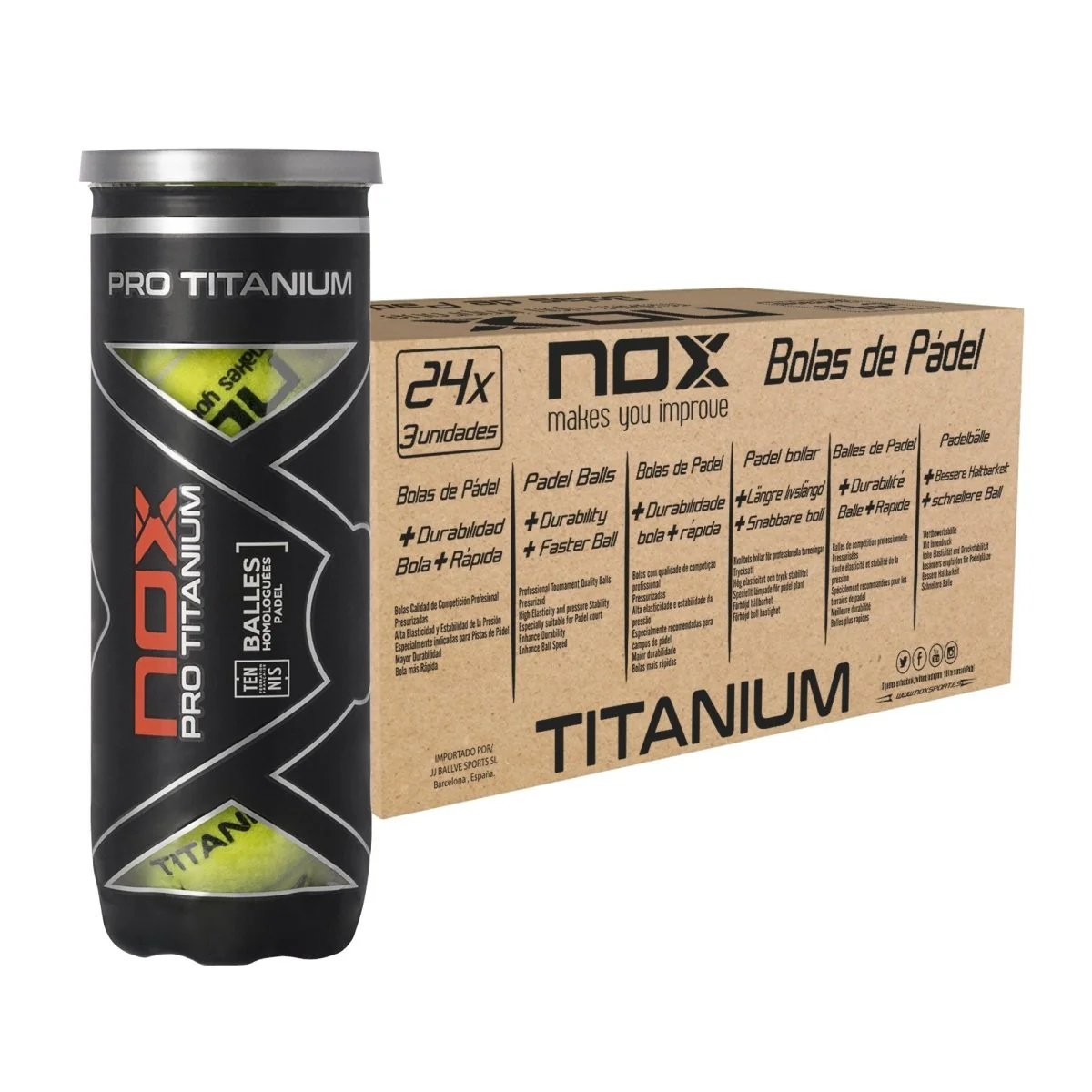 Box of 24 containers of 3 PRO TITANIUM
