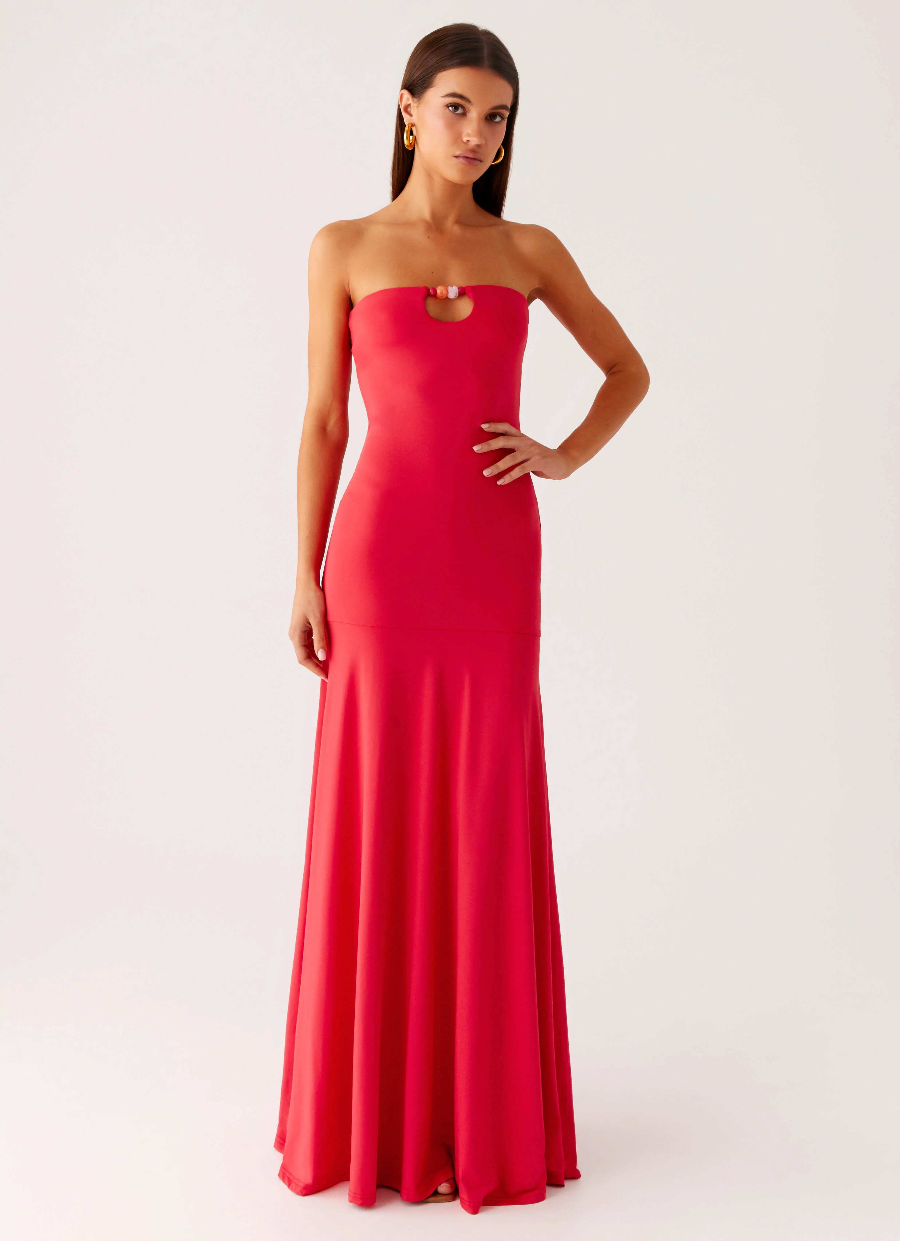 Hurts Like Hell Maxi Dress - Pink