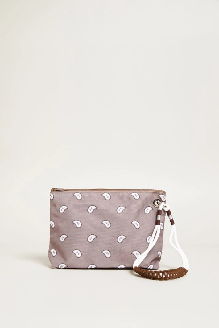 Bandana Print Envelope - BROWN