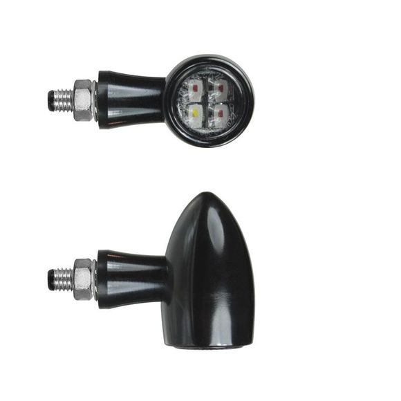 Clignotant Chaft BOBBER LED AVANT (La paire) Universel - NoirRef : CH0506 / IN239