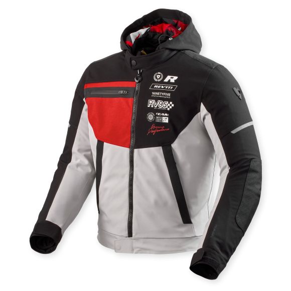 Motorcycle jacket Rev it Haste H2O - Black / RedRef: RI1675