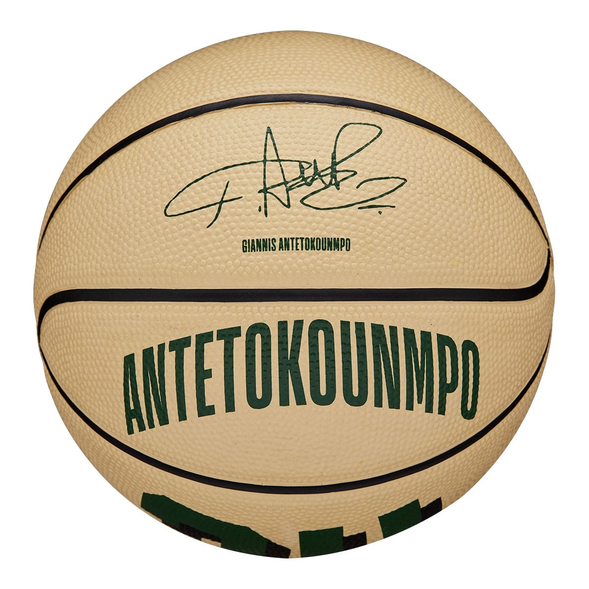 Giannis Antetokounmpo #34 Milwaukee Bucks Wilson NBA Mini Basketball (Size 3)