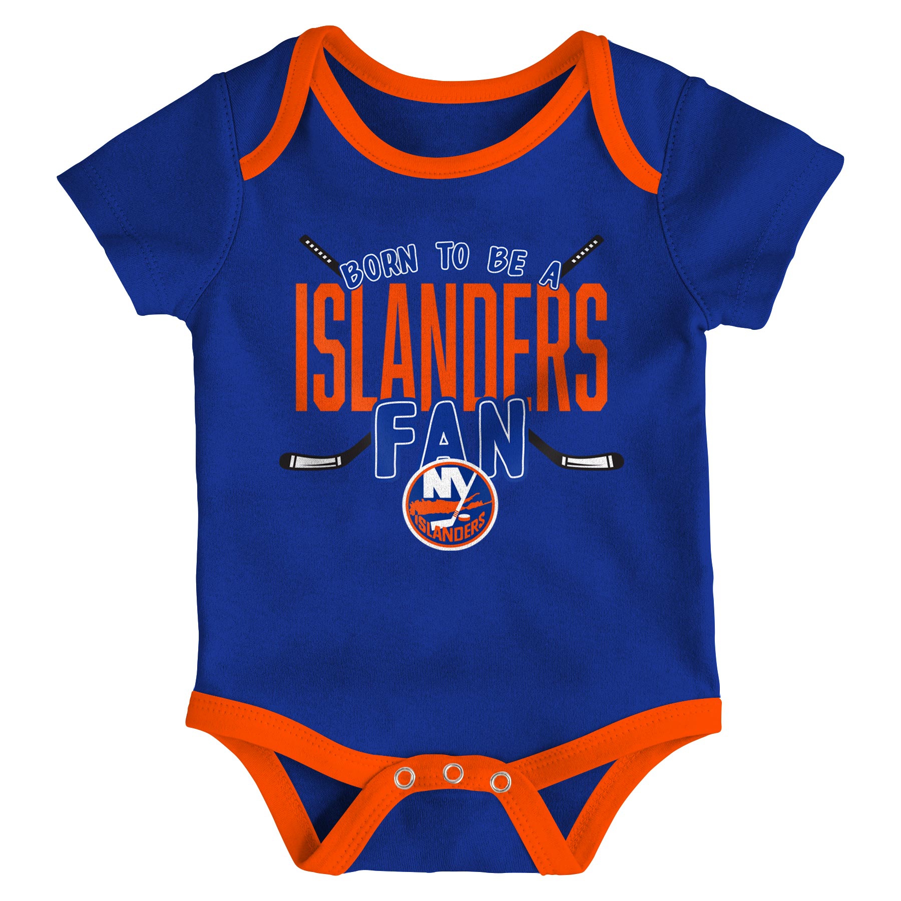 New York Islanders Game Time NHL Baby Bodysuit Set (3-Piece)