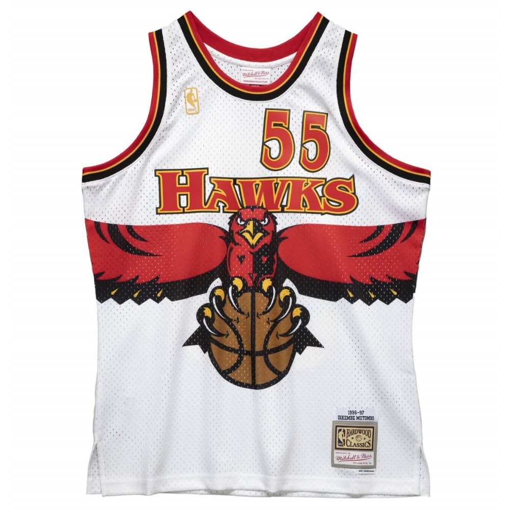 Dikembe Mutombo #55 Atlanta Hawks 1996-97 Swingman NBA Jersey White