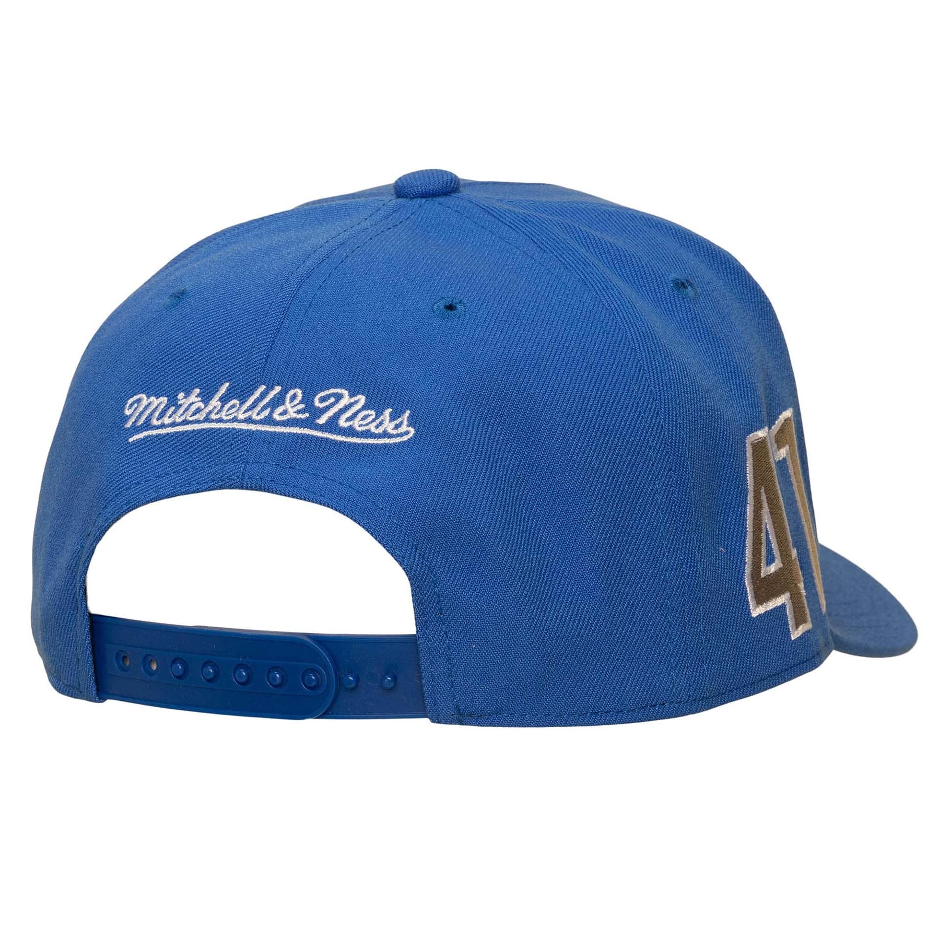 Dirk Nowitzki Dallas Mavericks Pro Pinch Snapback NBA Cap Blue