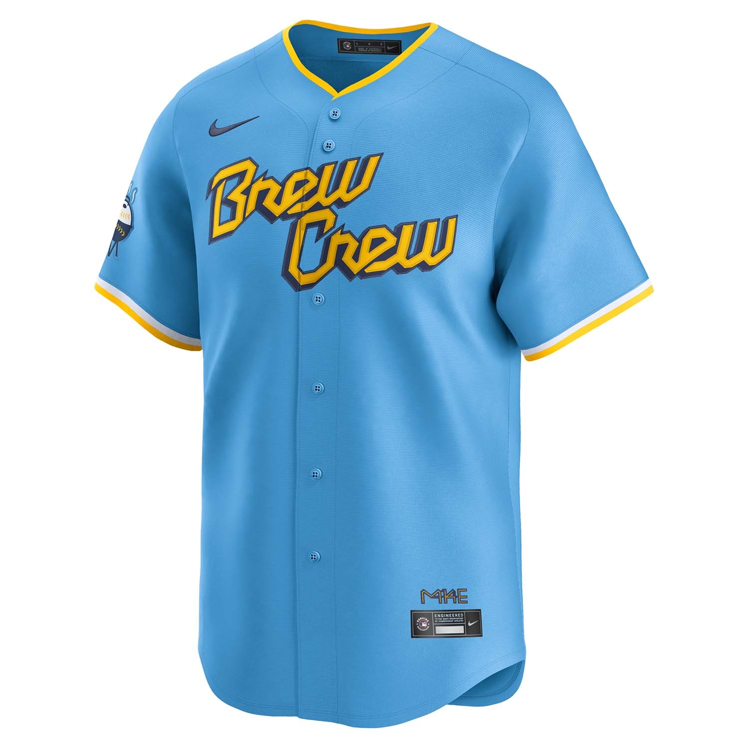 Milwaukee Brewers City Connect Nike Limited MLB Jersey Blue