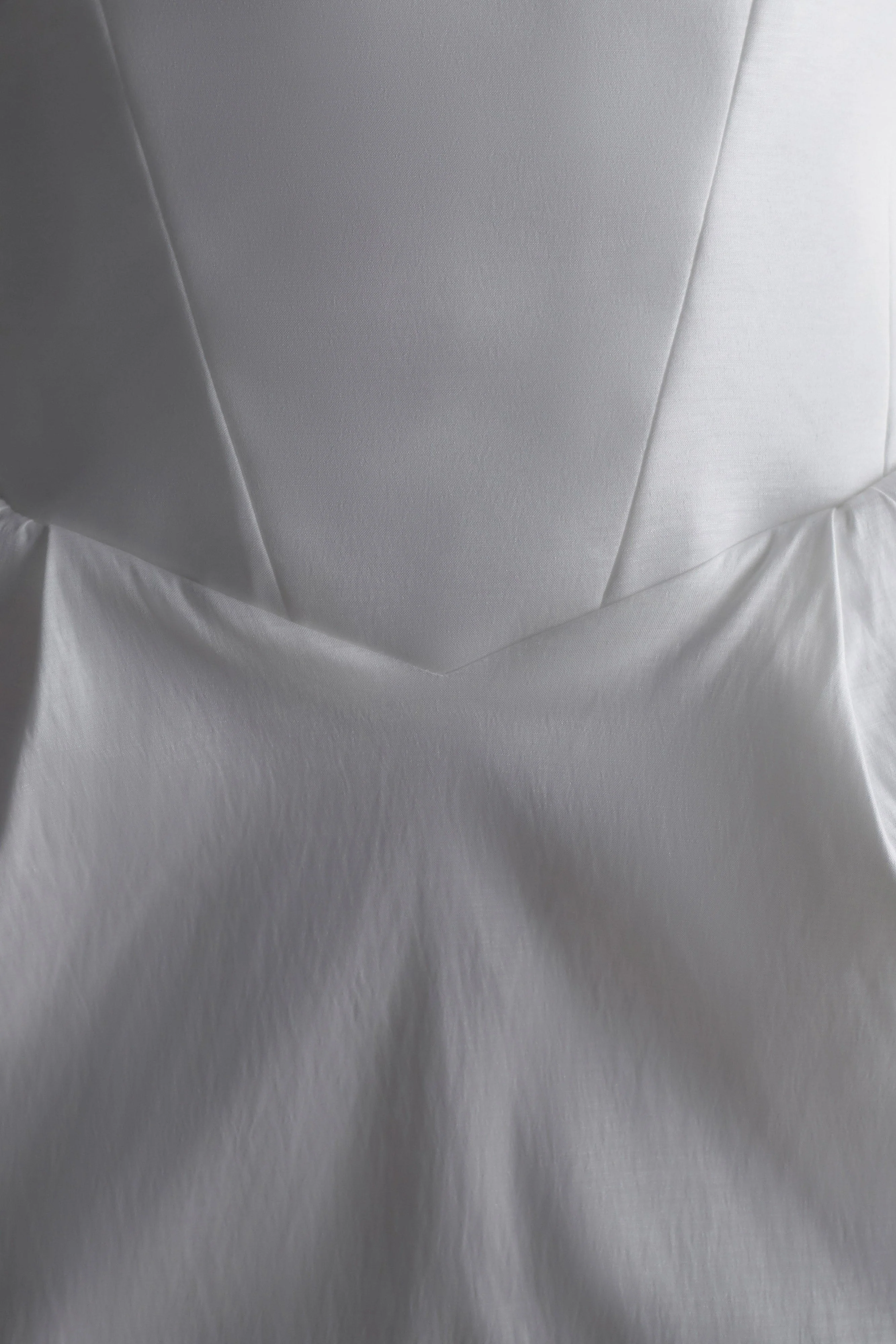Suzette Taffeta Bow Mini Dress - White