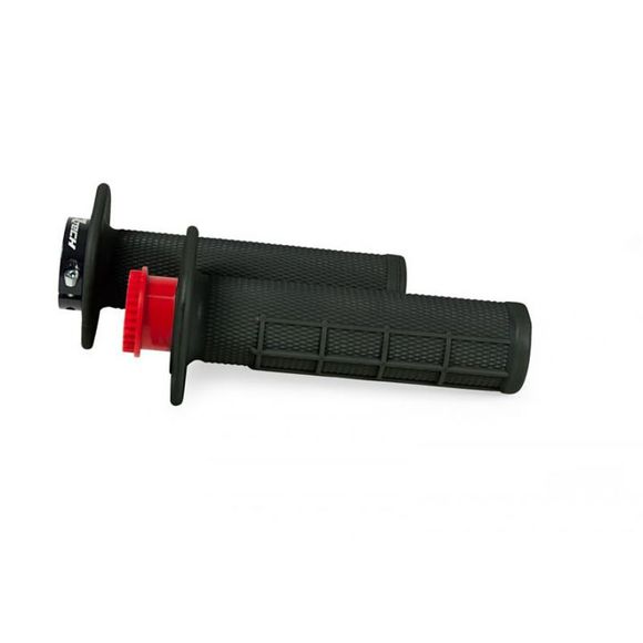 R-tech R20 Lock-on 1/2 Waffle Universal Handlebar Grips - BlackRef: RTH0650