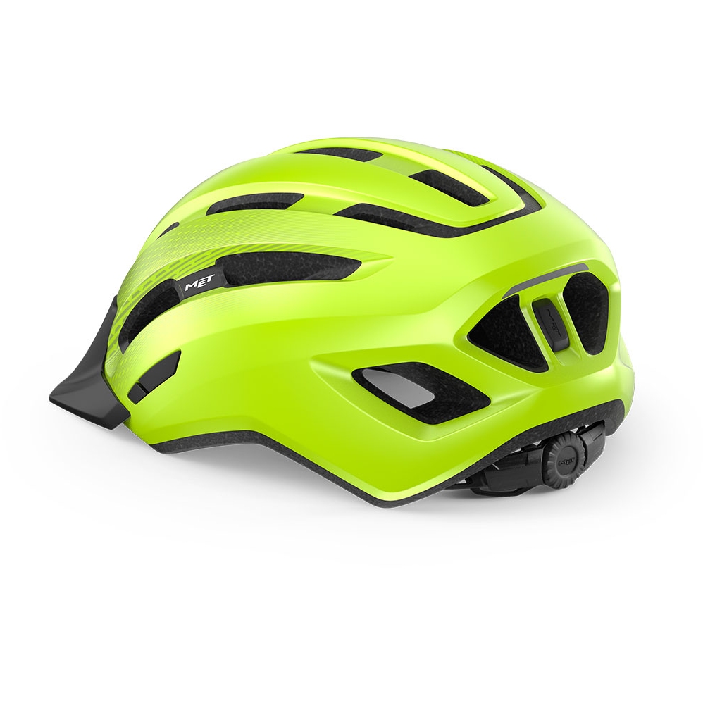 MET Downtown Helmet - fluo yellow glossy