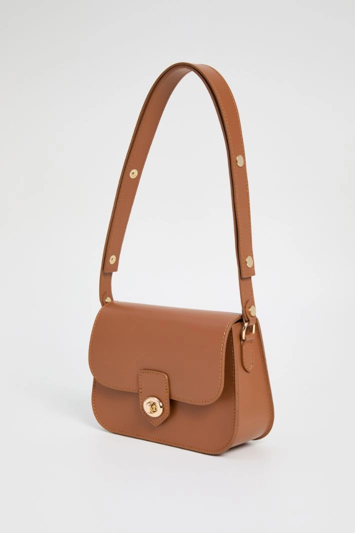Bag with adjustable handle - LEATHER