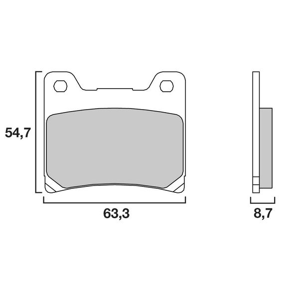 Brembo Sinter Metal Sintered Rear Brake PadsRef: 07YA11SP