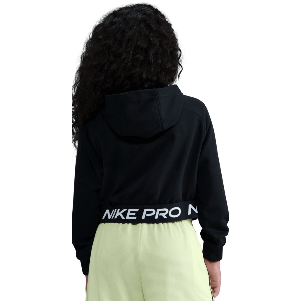 Nike Pro Fleece Dri-FIT Hoody Kids - black/black/black/white HQ9312-011