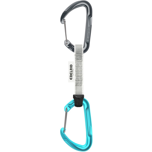 Edelrid Pure Wire 10 cm Quickdraw - 6-Pack - slate-icemint