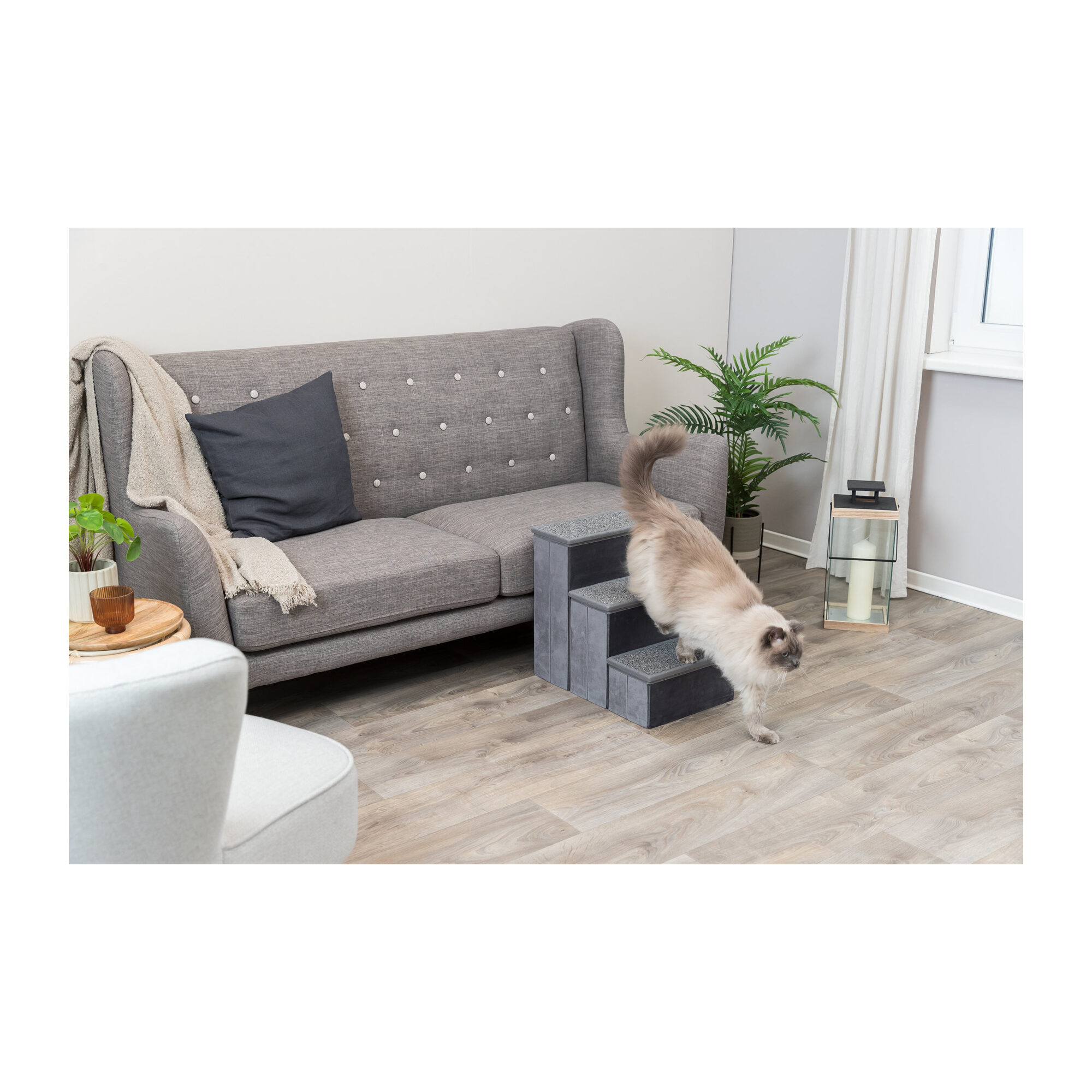 Trixie Pet Stairs - 34 × 45 × 50 cm - grey