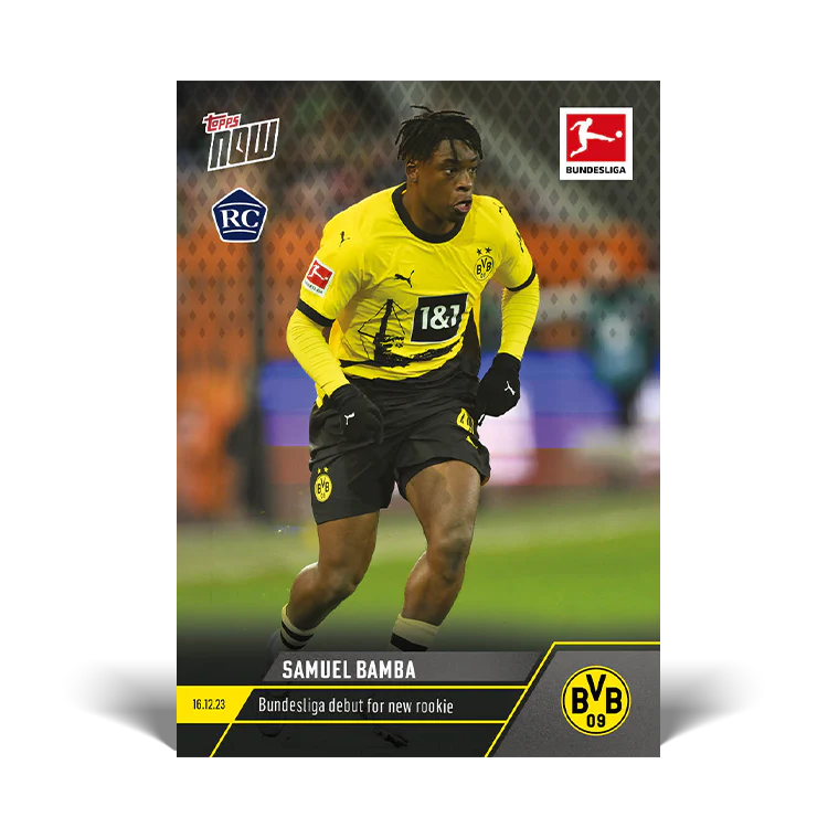 Topps UK - Samuel Bamba - Bundesliga debut for new rookie - Bundesliga TOPPS NOW® Card #88