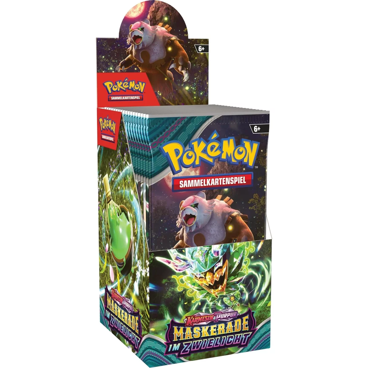 Karmesin & Purpur Maskerade im Zwielicht Display (18 Booster) (deutsch)