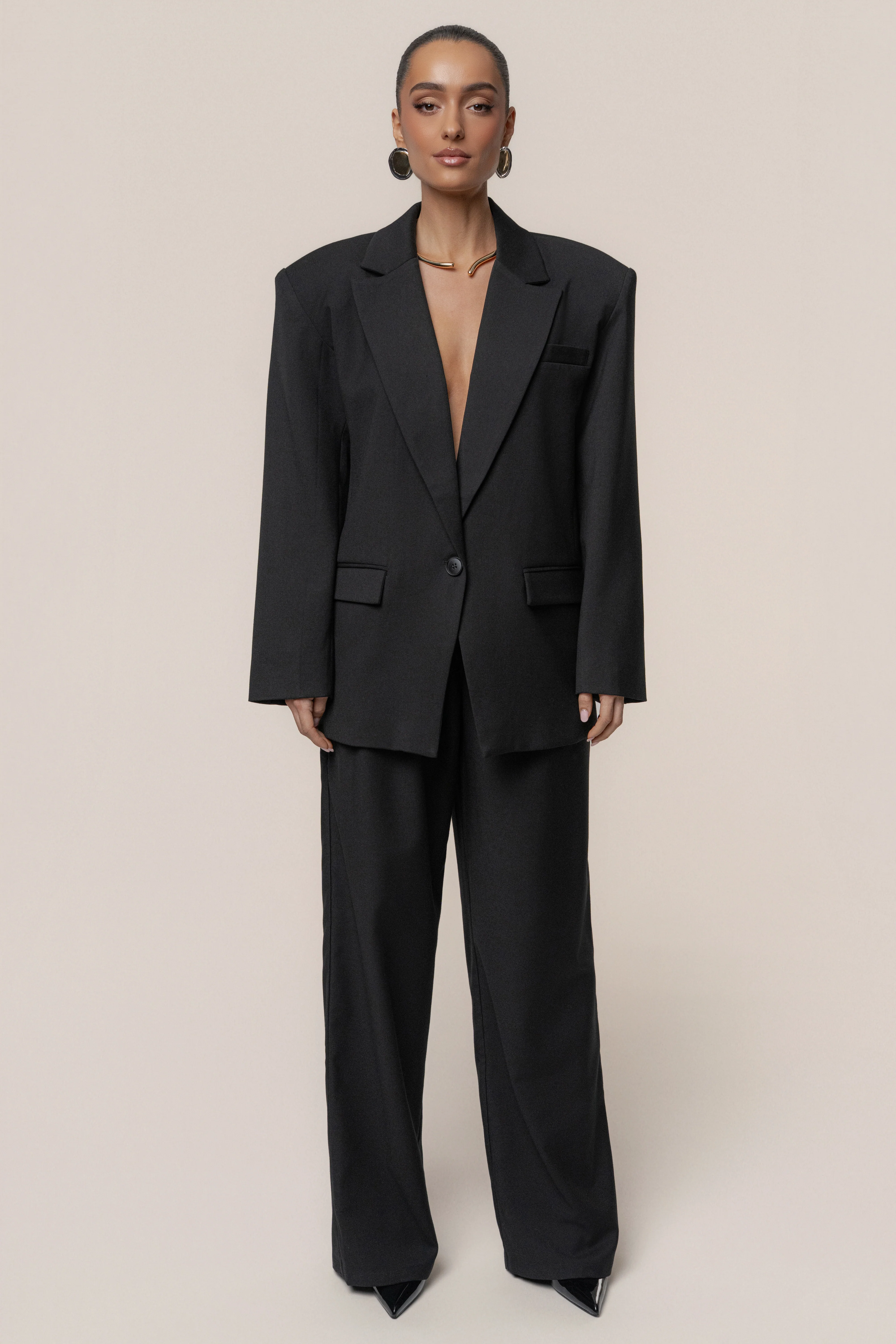 Black Refined Moments Trouser