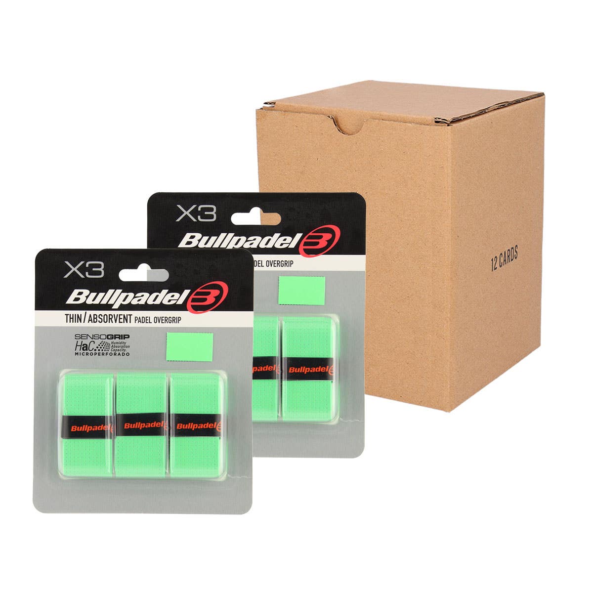 BOX GRIP BULLPADEL GB1705 014 12PCS GREEN