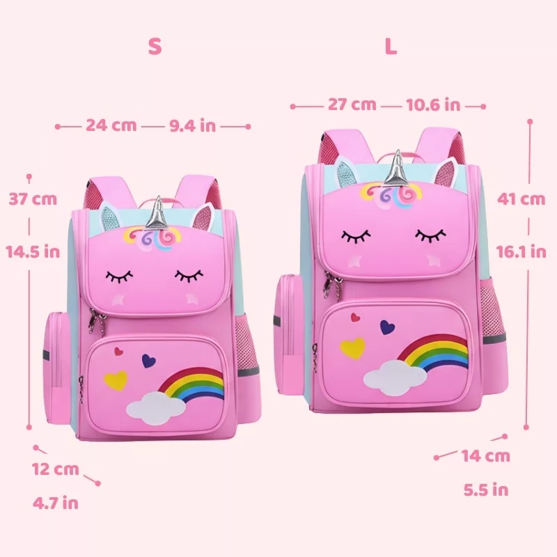 Unicorn School Bag Waterproof Ergonomic Backpack for Kids