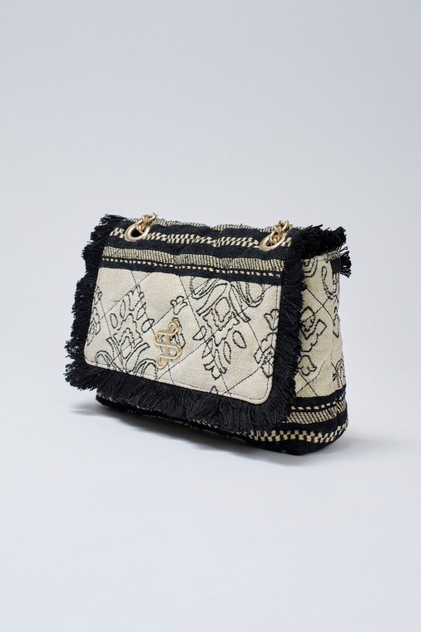 SUITCASE WITH JACQUARD EMBROIDERY