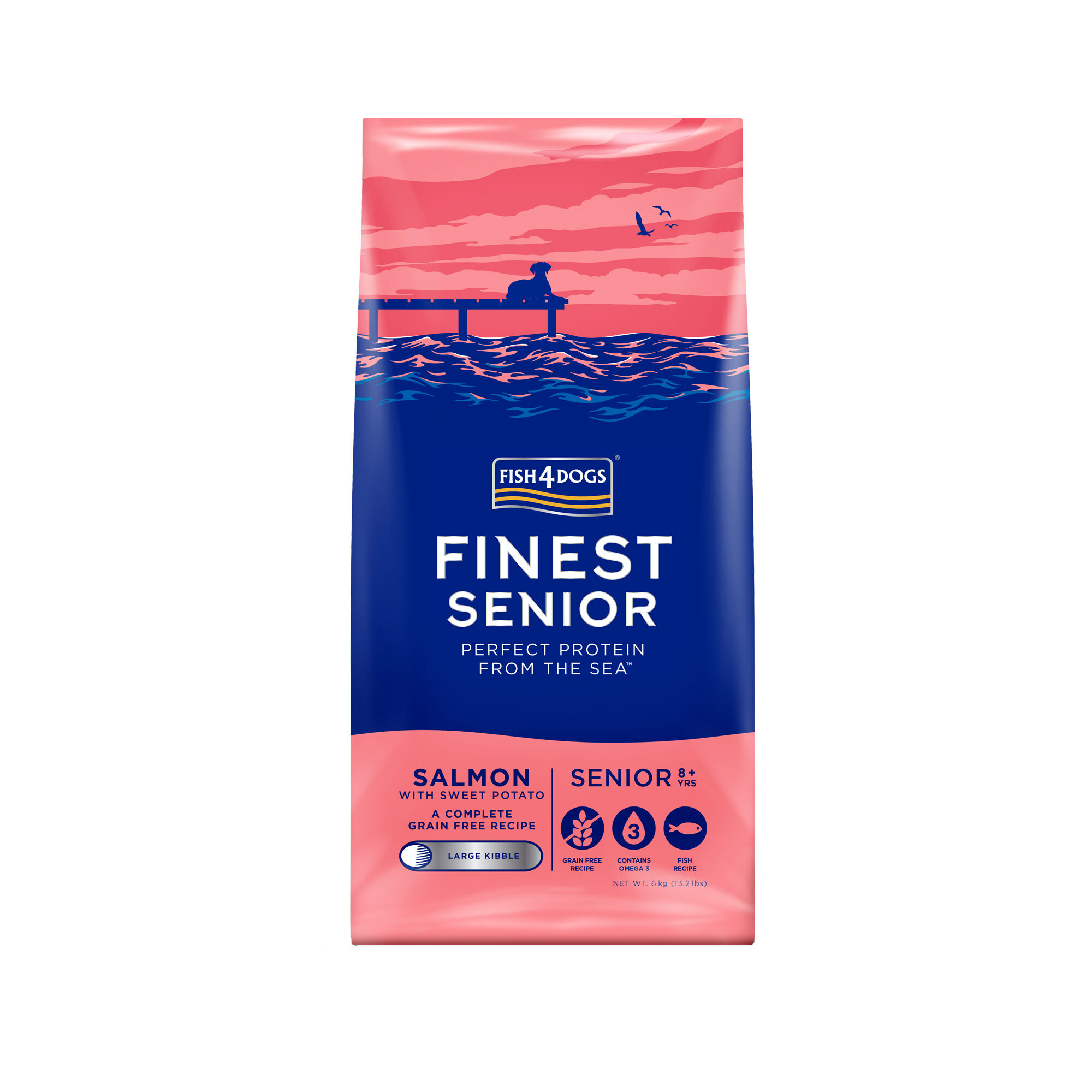 Finest Senior Salmon with Sweet Potato - (Large Kibble) - 1.5 kg